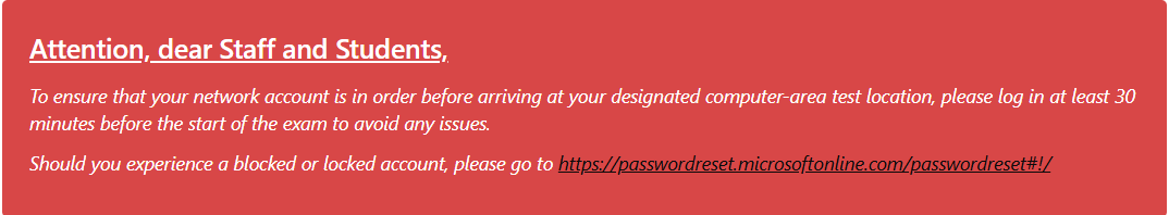 Check network account status